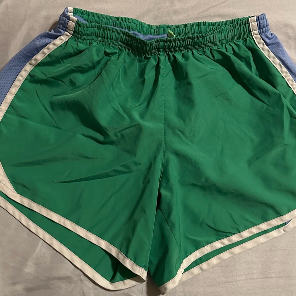 Nike Girl’s size XL Green Shorts with White Trim